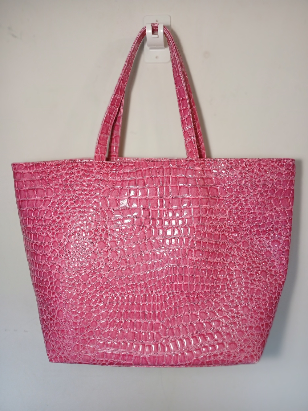 Bath & Body Works Pink Crocodile-Embossed Tote